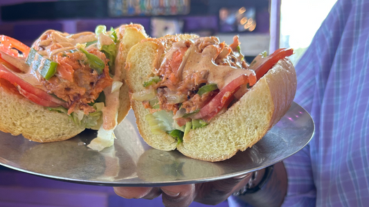 Wild Smoked Salmon Cheesesteak by Chef Kahlil Floyd
