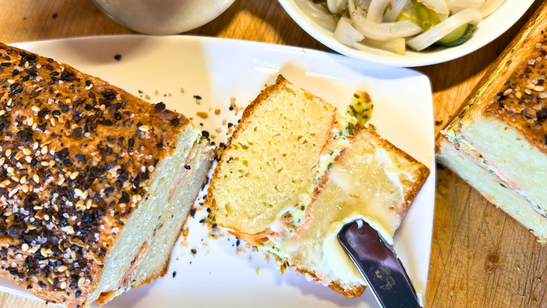 Savory Quick Bread with Smoked Nova & Chive Cream Cheese