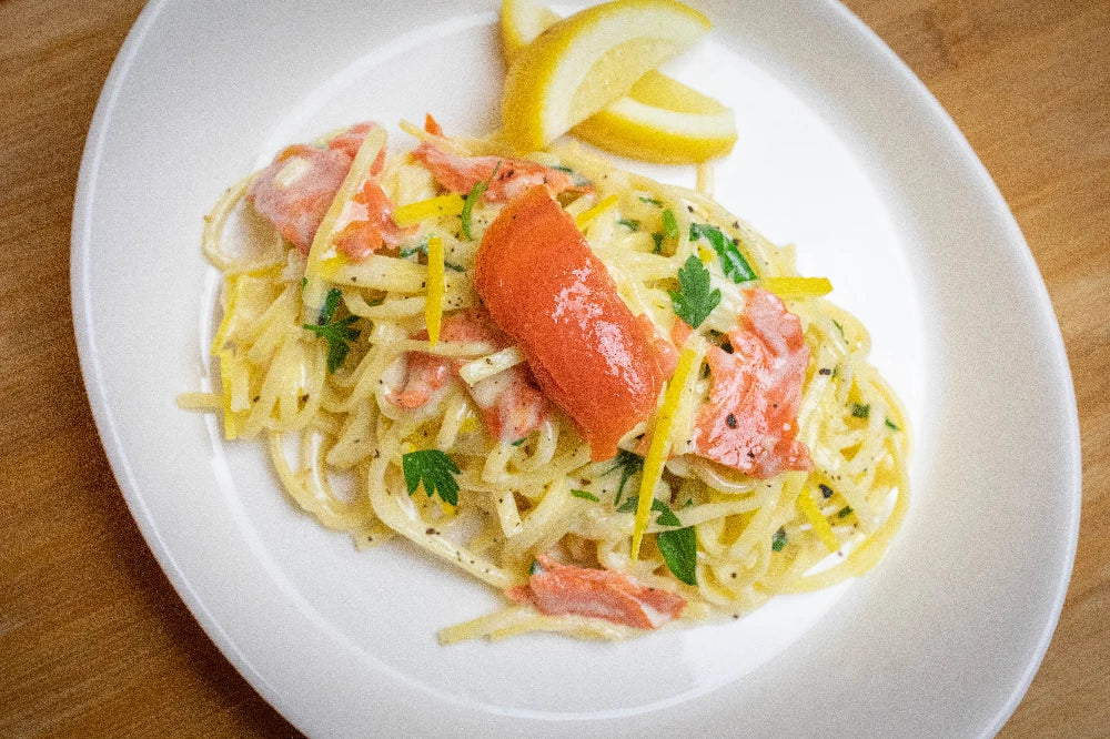 Creamy Pasta al Limone Wild Smoked Salmon Recipe