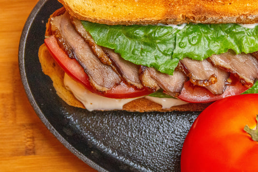 Duck Breast Bacon Lettuce and Tomato Sandwich