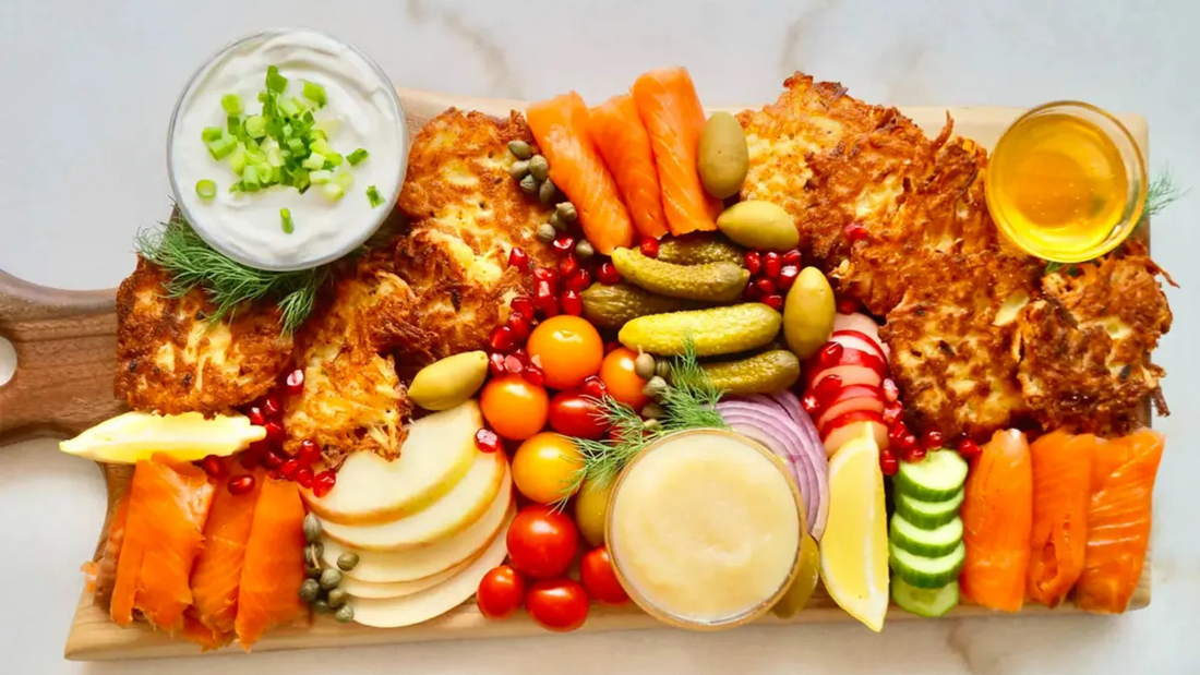 Latke Charcuterie Board: Hanukkah Inspiration